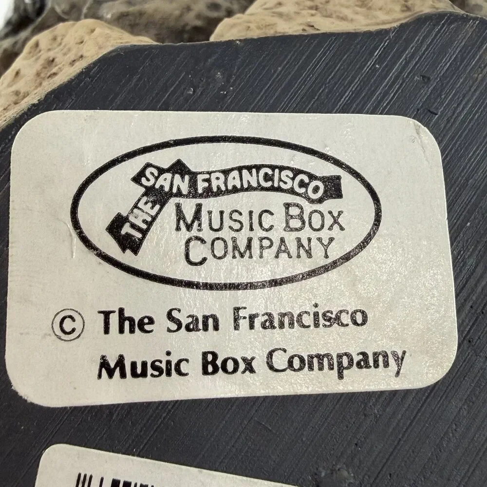San Francisco Music Box Christmas Train Village Tunnel Scene Music Box WORKS